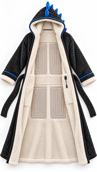 Godzilla Heated Blanket Robe